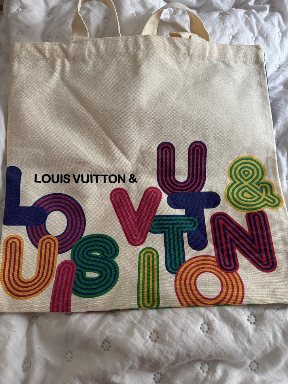 Louis Vuitton canvas tote. New from Shenzhen Exhibition.